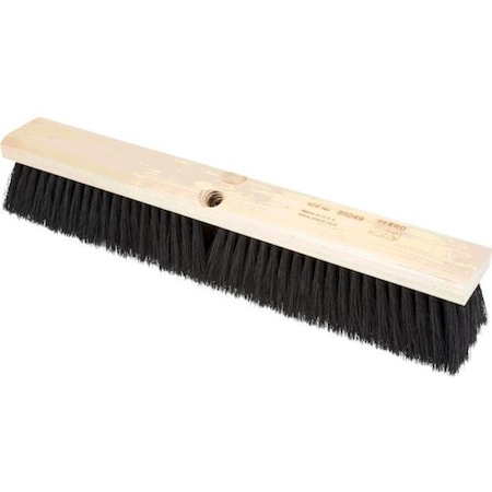 Pferd 89249 18in Medium Sweep Floor Brush, Black Tampico Fill, 2-5/8in Trim 89249-PFERD